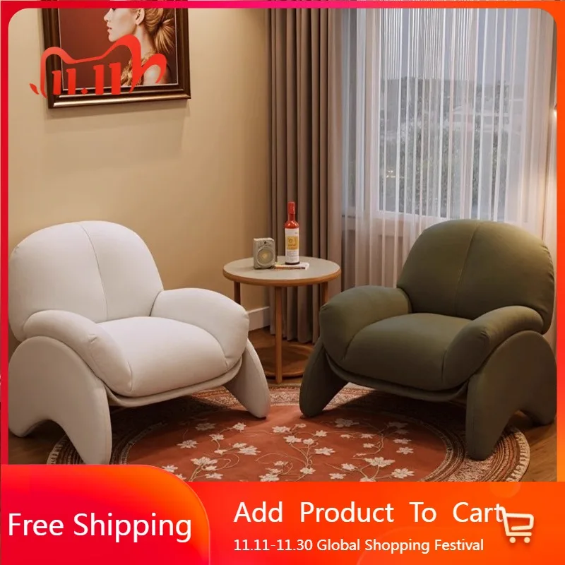 

Nordic Designer Living Room Chairs Lazy Sofa Comfortable Arm Living Room Chairs Relax Individual Sillon Lounge Suite Furniture