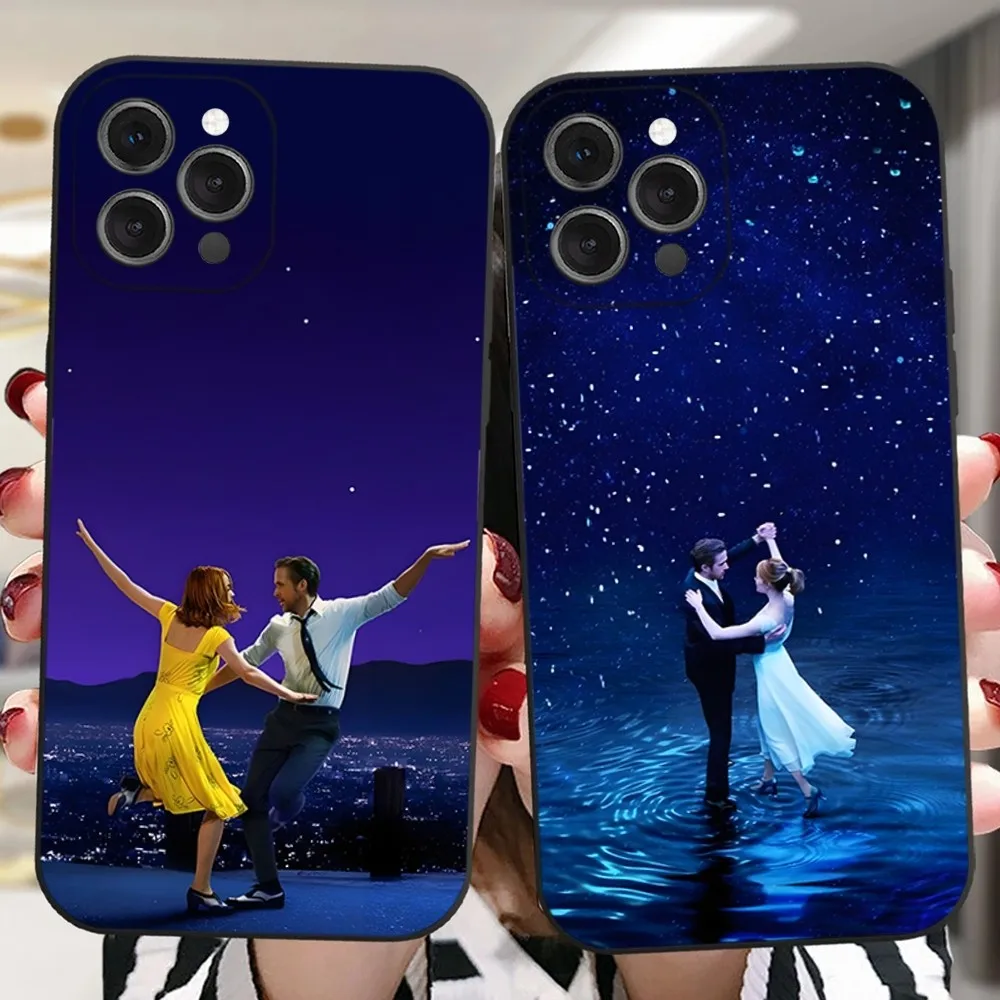 L-LaLaLand Movie Phone Case For iPhone 16,15,14,13,12,11 Plus,Pro,Max,XR,XS,X,7,8 Plus,SE,Mini Silicone Soft