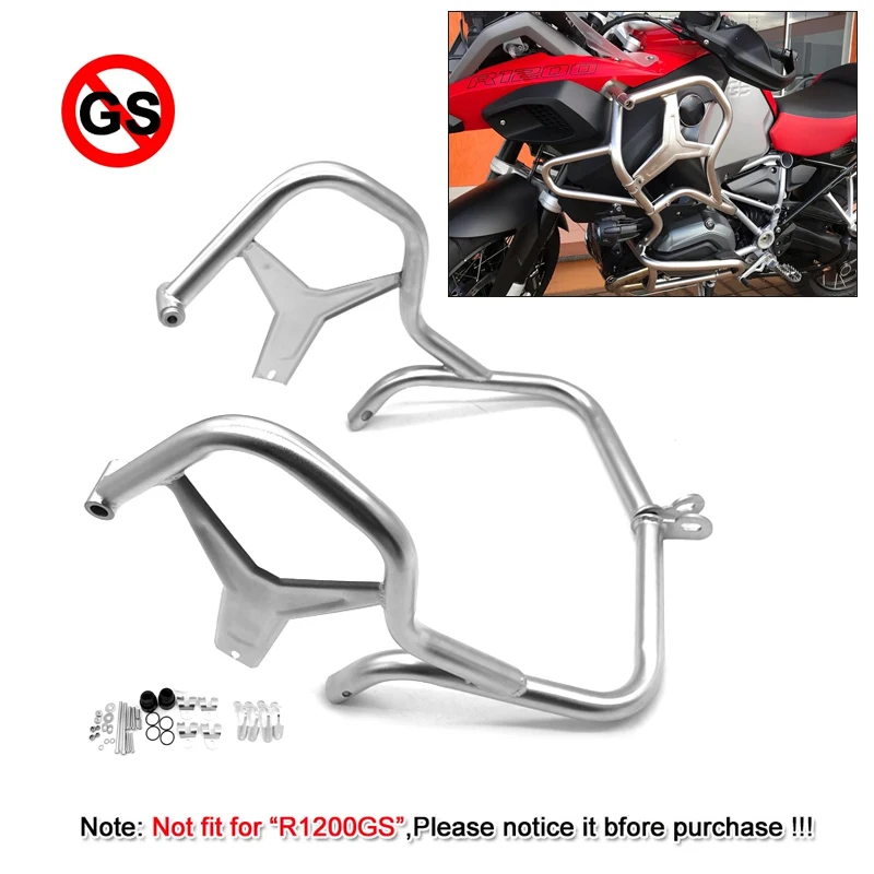 Tank Guard Protector Stainless Steel Crash Bar Extensions Bumper Fir For BMW R1200GSA R1200GS LC ADV Adventure 2014-2019 2018 17