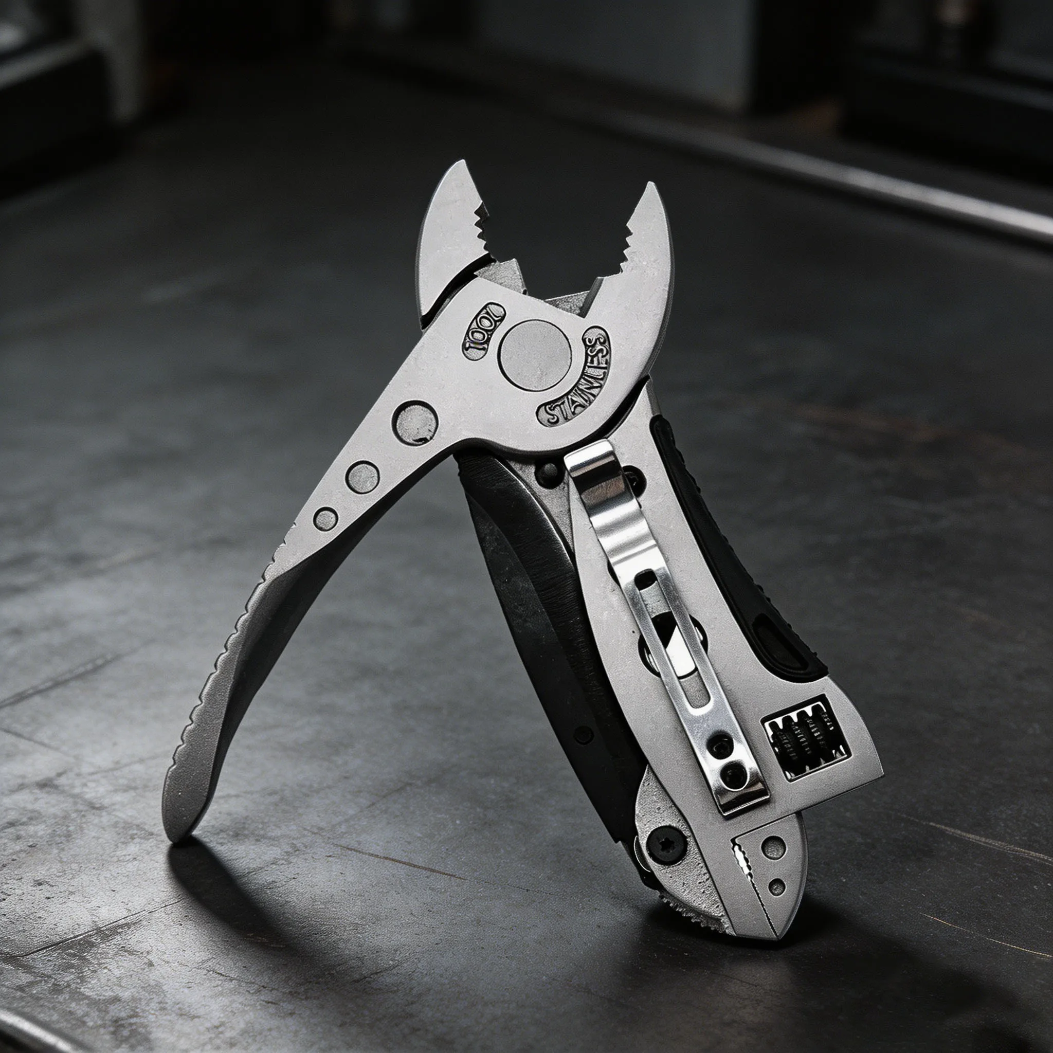 

Multi Tools Outdoor Camping Survival Repair Set Kit, Multitool Pliers Pocket Knife Screwdriver Adjustable Wrench Jaw Spanner