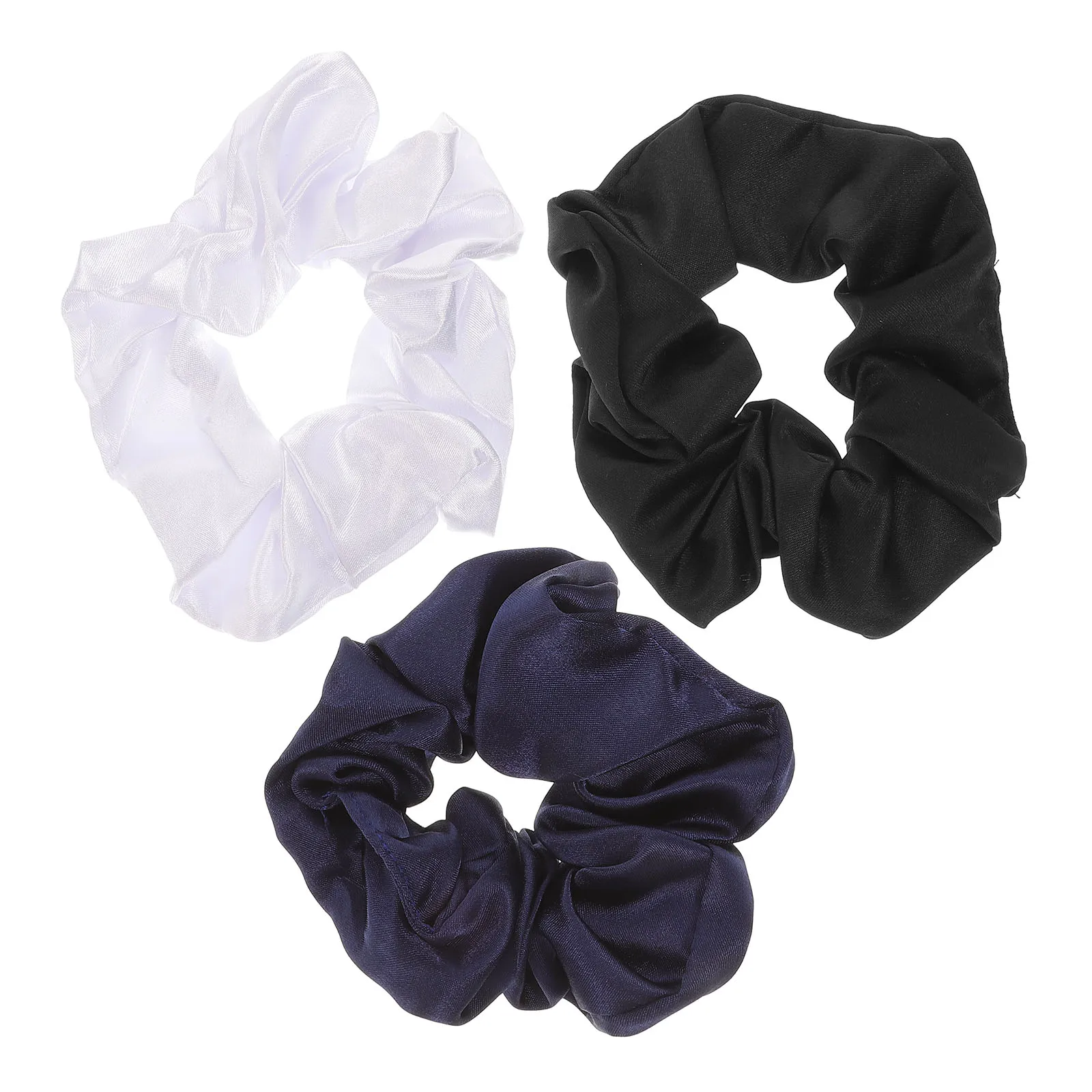 

3pcs Scrunchies for Women Girls Large Intestine Ties Soft Elastic Hair Accessories Newborn Headbands Party School Use Durable