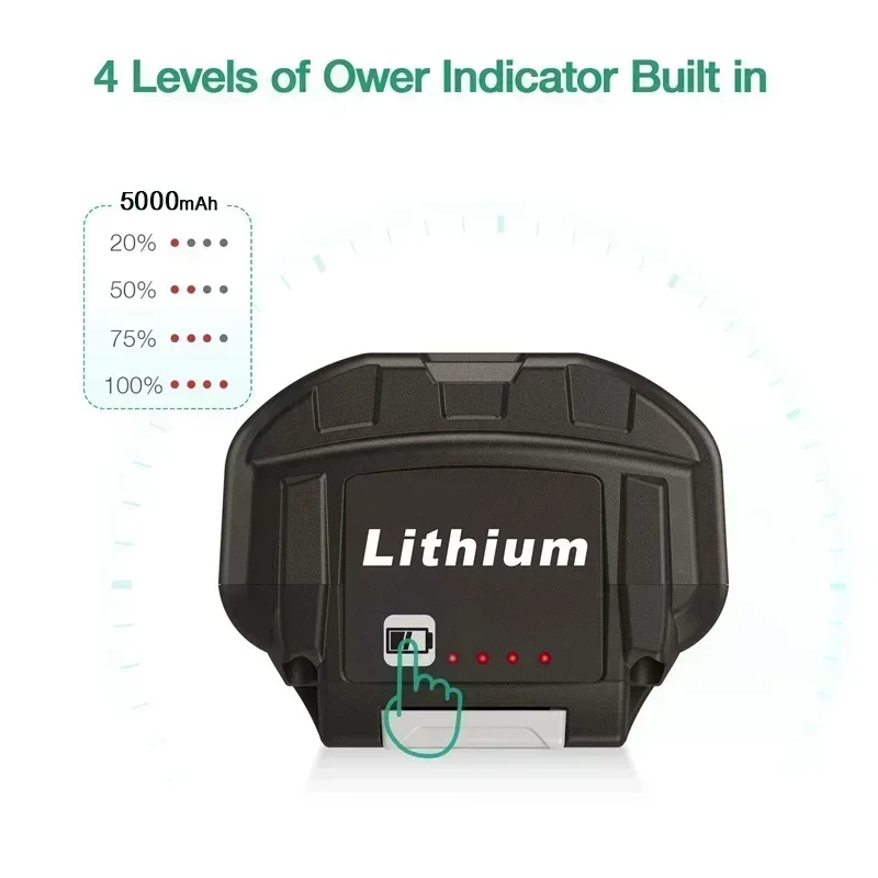 5.0Ah Sostituzione per Ryobi OP4050 40V Batteria al litio OP4050A OP4026 OP40601 OP4026A OP40401 Batterie per utensili elettrici a batteria