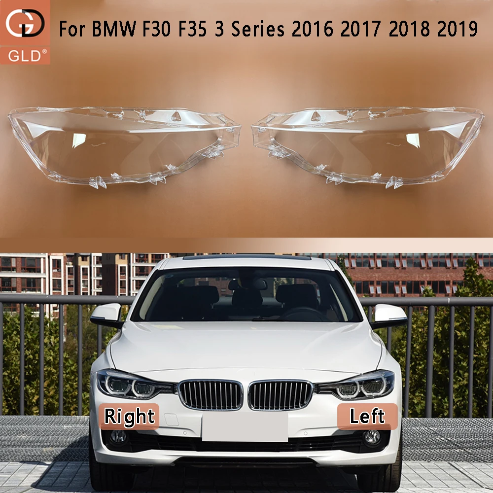 

Крышка передней фары для BMW F30 F35 3 серии 2016 2017 2018 2019, прозрачный абажур, объектив лампы, корпус налобного фонаря из оргстекла