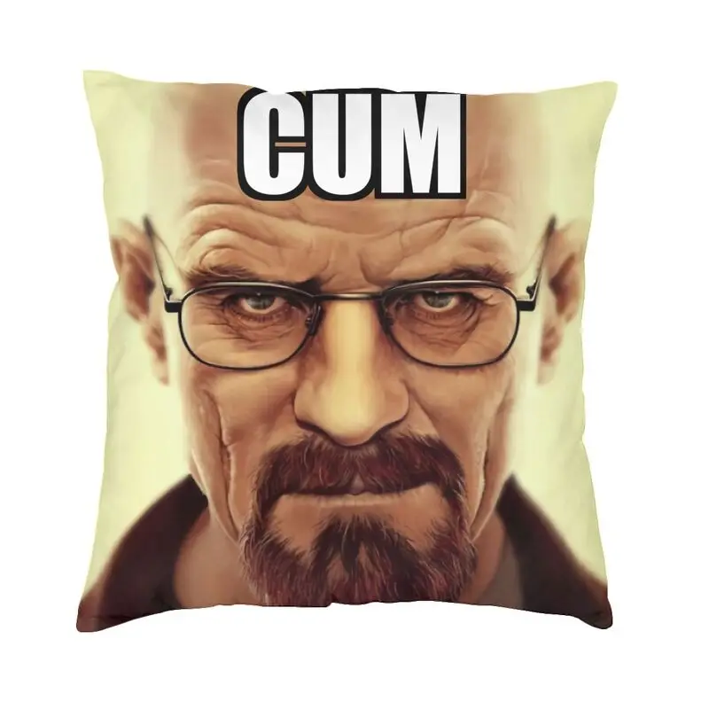 Breaking Bad Square Pillow Cover Home Decorative Walter White Meme Cushions Throw Pillow for Car Double-sided Printing
