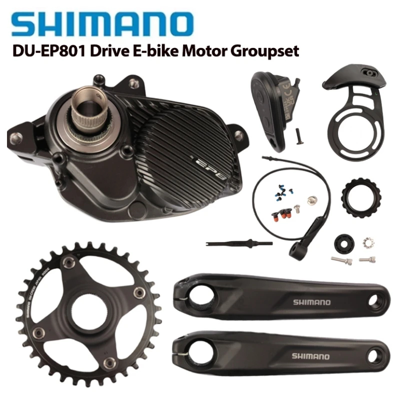 

SHIMANO DI2 DU-EP801 Drive E-BIKE Motor Groupset EM600 170mm Crankarm E80 34T chainring EW-SW310 EW-SS300 SM-CDE80 EW300