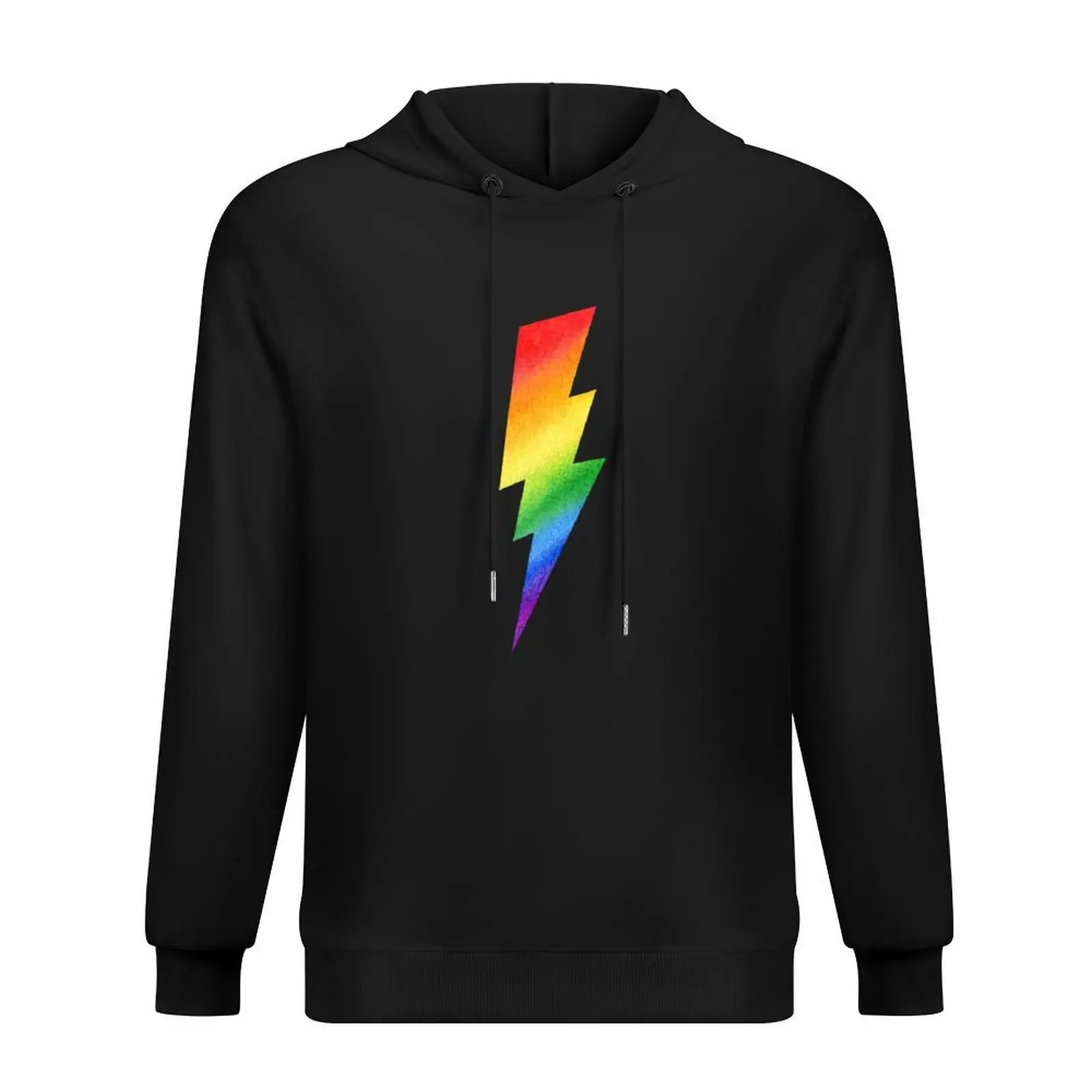 

Lightning bolt gay pride rainbow flags LGBTQ equality Hoodie autumn autumn jacket men hooded shirt winter clothes men hoodie