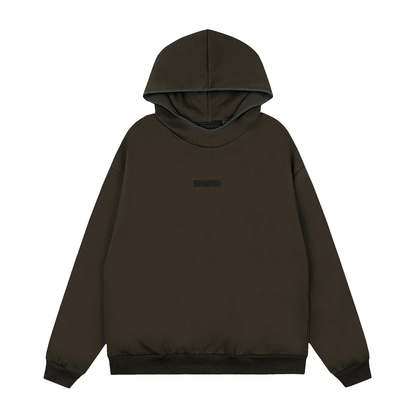 Sudadera con capucha para hombre, forro polar, estilo callejero de gran tamaño, Otoño Invierno, moda informal, ropa urbana, cuello redondo de algodón cómodo