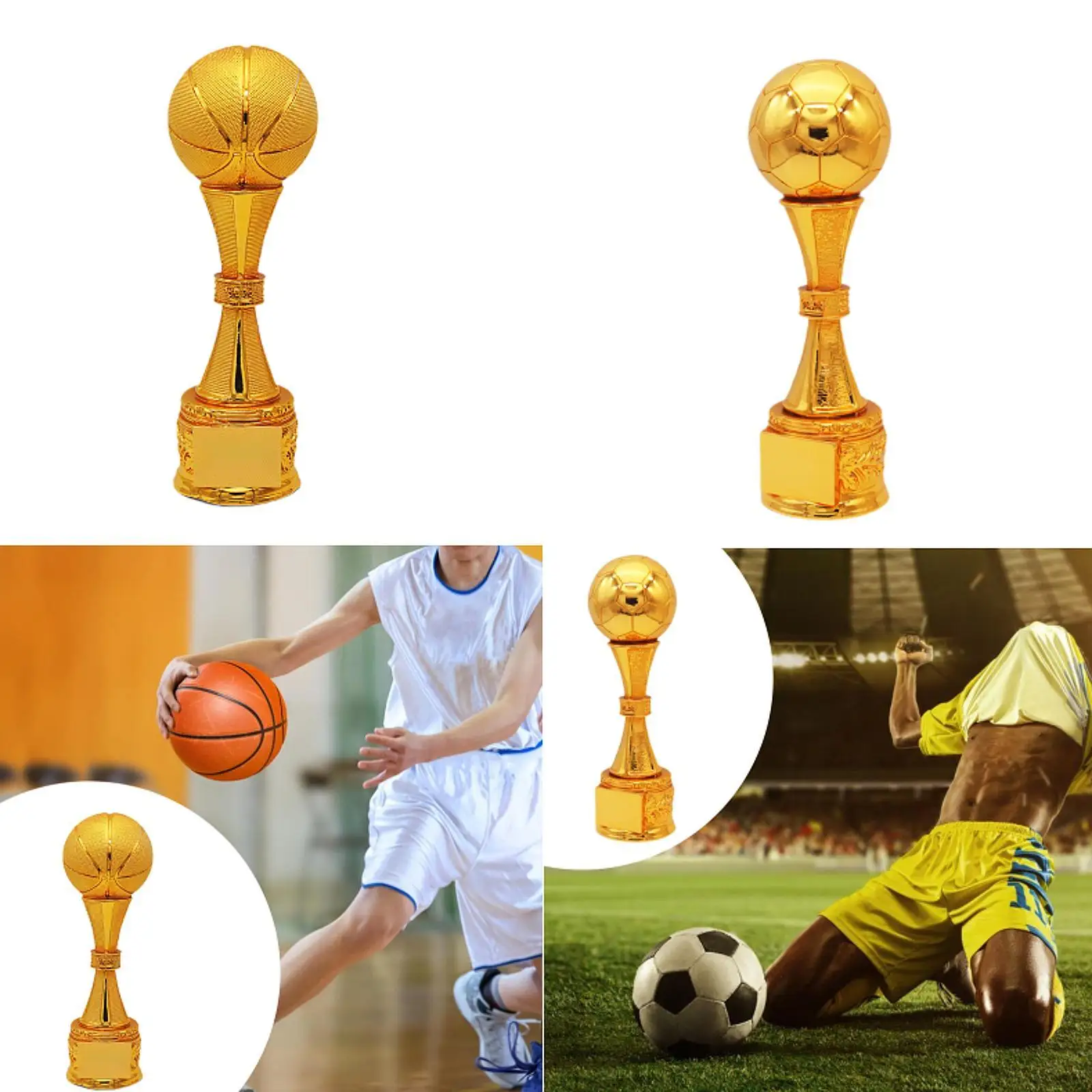 กีฬาถ้วยรางวัลเรซิ่น Carnival รางวัลการมีส่วนร่วมตกแต่งสํานักงานหัตถกรรมวันเกิด Gold Award Trophy League Match Trophy