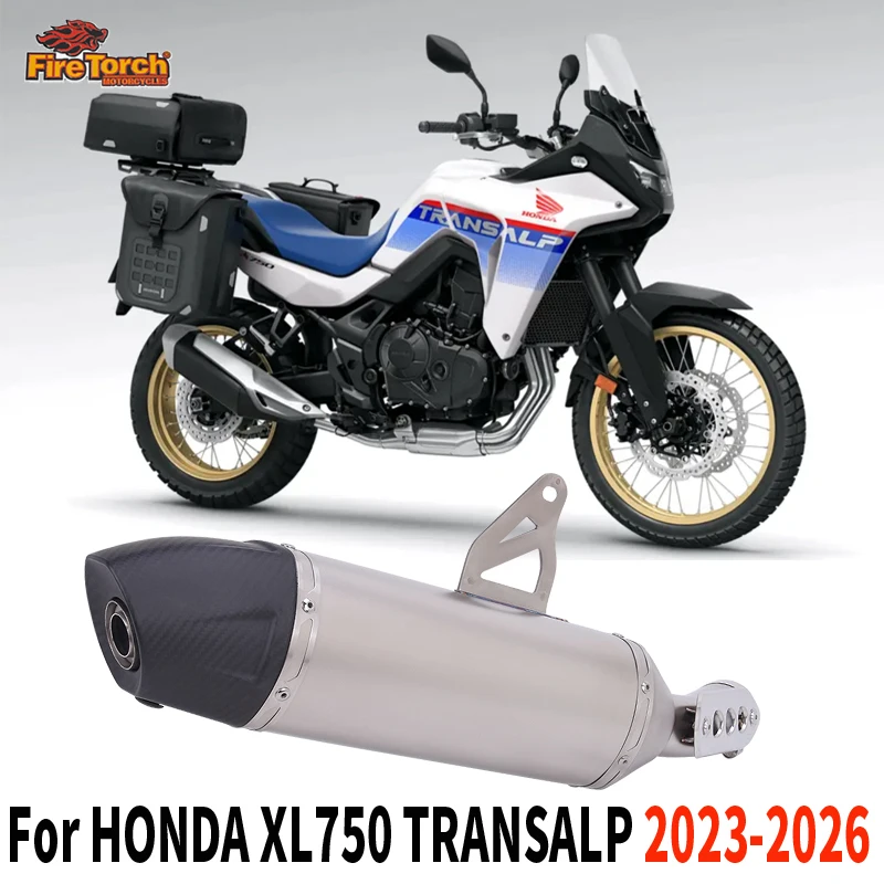 

Slip On For HONDA XL750 XL 750 TRANSALP 2023 2024 2025 2026 Motorcycle Exhaust Systems Espace Moto Mid Pipe Carbon Muffler