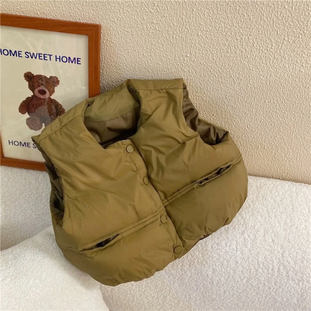 Bear Leader الخريف الشتاء سميكة الفتيان والفتيات سترة سترة بلون ملابس الأطفال واحدة الصدر أكمام معاطف #5