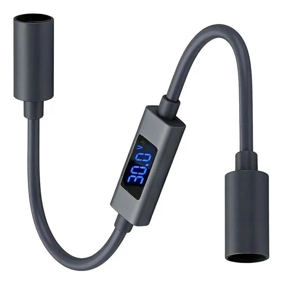 0-57V Digital Display Adapter Cable 30CM DC5521 for Starlink For Mini and For V3 Real-Time Voltage Current Power Monitoring