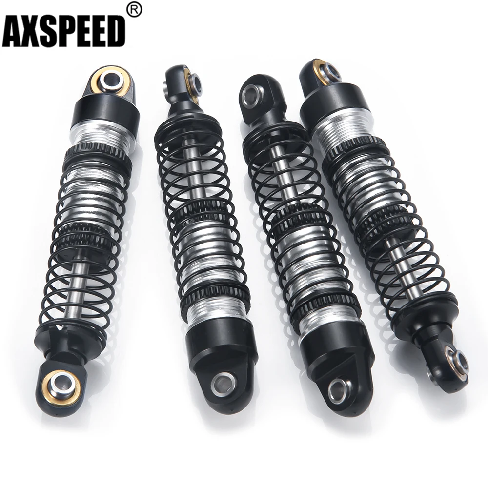 AXSPEED 4Pcs Aluminum Front/Rear Shock Absorber for 1/18 TRX-4M Bronco Defender RC Crawler Car