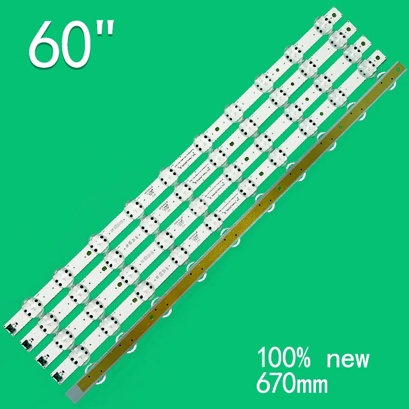 5pcs 10leds 6v für 60 uk6090pua nc600dqe ssc_trident _ 60 uk62 _ s (scharf) _ 10led _ svl600a43 eav64252301