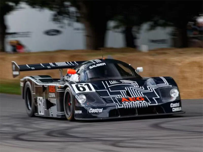 (Preordine) TPC x YS Modello 1:64 Sauber C9 1988 Le Mans Diecast Modello di veicolo da collezione