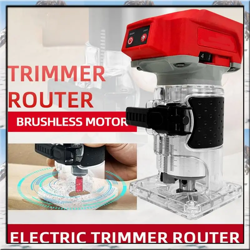 

AA46 For Brushless Trimmer Cordless Electric Router Carpenter Milling Engraving Slotting Machine Carpenter Tool