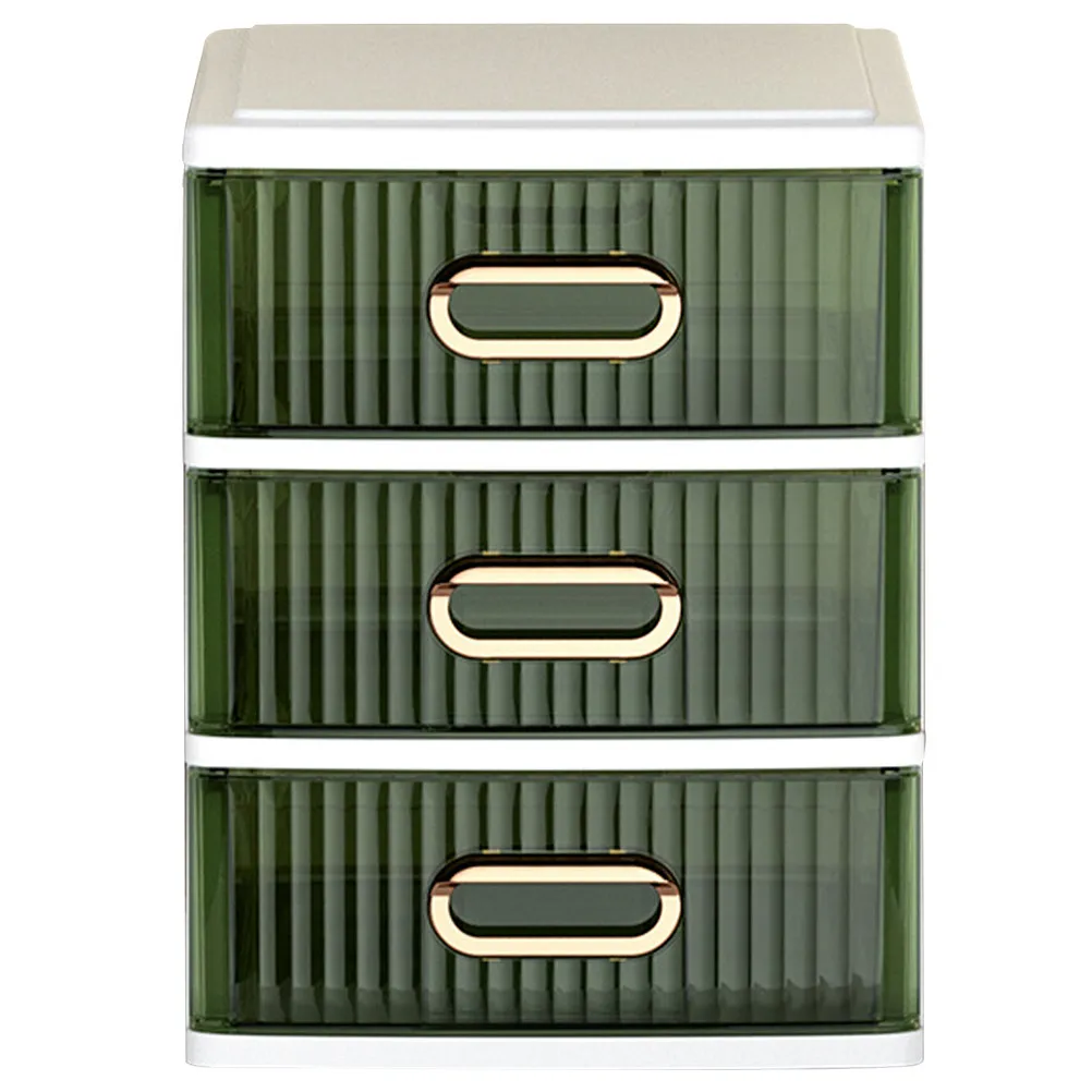 

Plastic Drawer Type Makeup Organizer Storage Box Desktop Drawer Organizer for Cosmetics Skincare Products Bathroom Nightstand