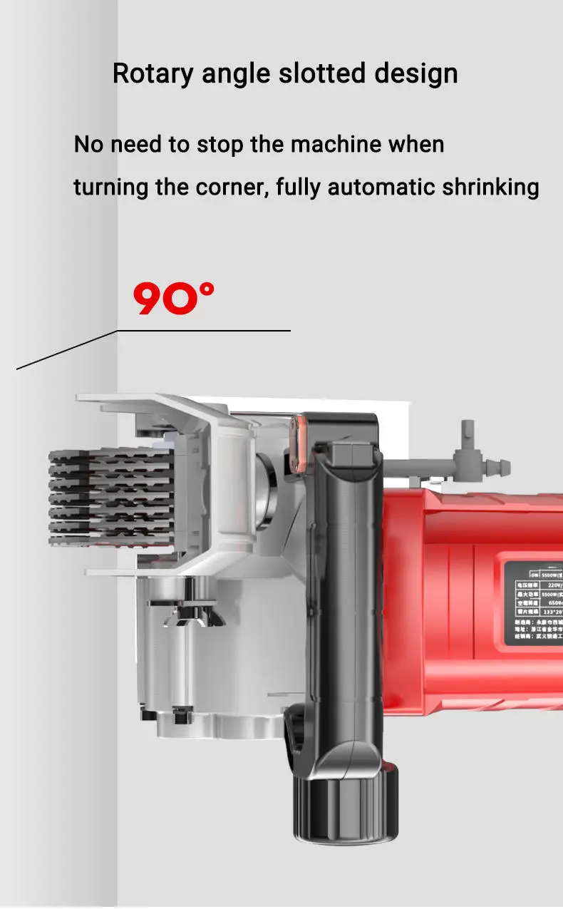 7780W Electric Wall Chaser Machine Woodrete Wall Chaser Slotting Wall Cutter for Concrete and Stone Cutting
