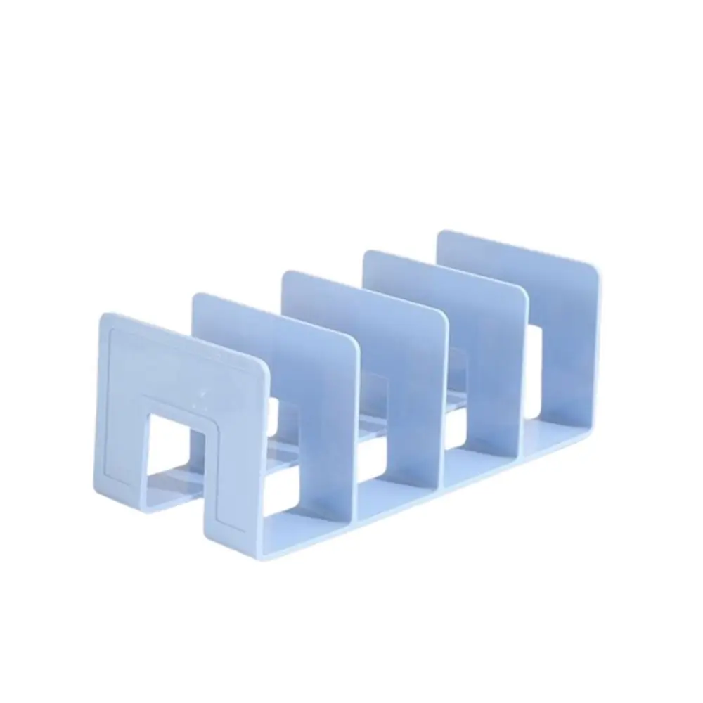 

Acrylic Material Desktop Bookstand Morandi Transparent Purse/Handbag Organizer Sturdy 3/4 Sections Divider Bookshelf Stationery