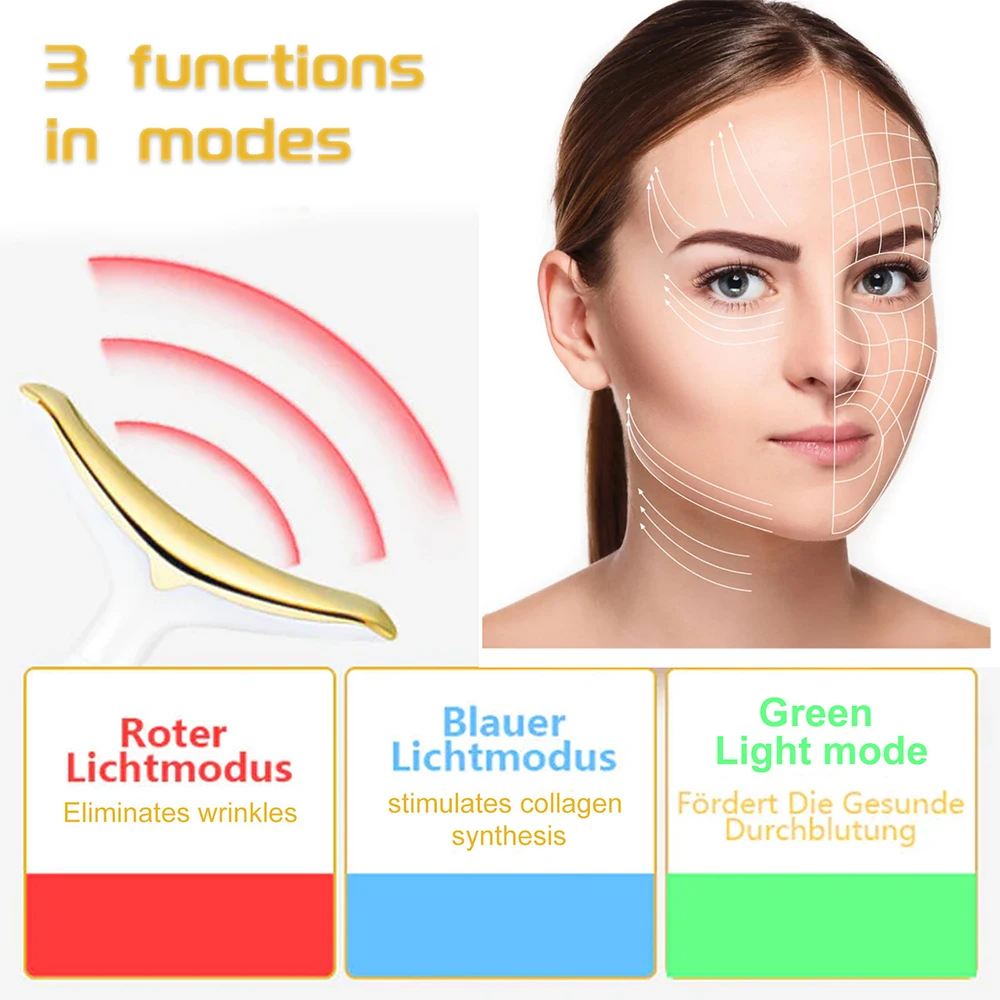 Allround-Mikrostrom-Facelifting-Maschine Anti-Falten-Haut verjüngung straffen Schönheits gerät Haushalts vibration Ultraschall pflege