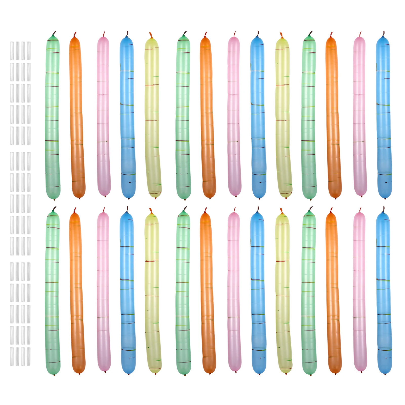 

100 Rockets Balloons Party Pack 100cm Reusable Premium Latex Giant Rocket Decorations Accessories Balloon