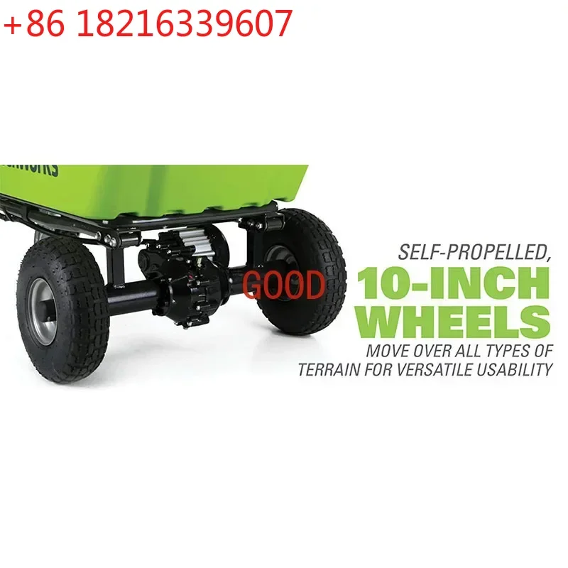 TAO Greenworks Gc40l00 G-Max 40v Self Propelled Garden Shopping Cart Rust Resistant Bath  with Battery and Chargers Free Return