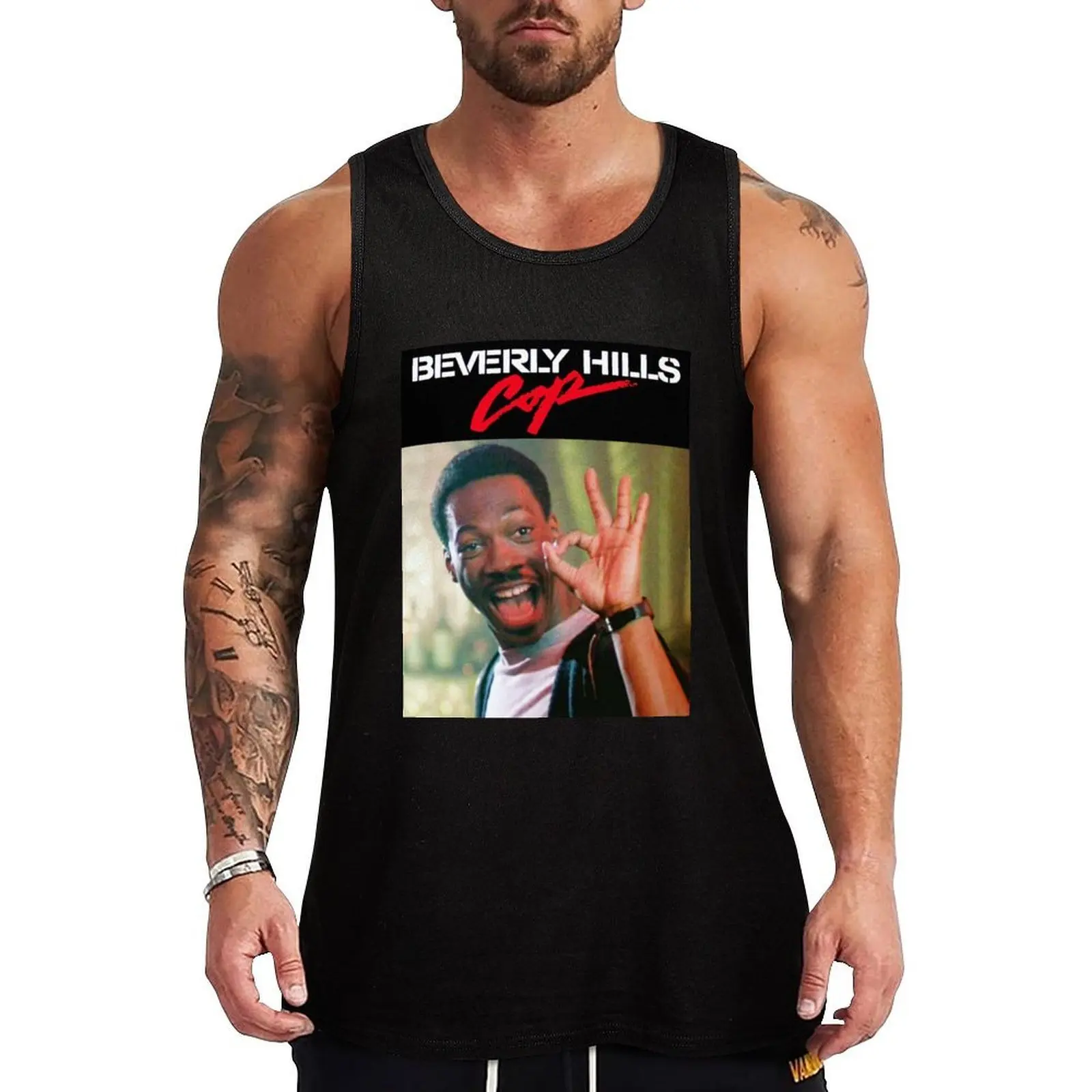 

Beverly Hills Cop - Axel Foley A-OK Tank Top t-shirts for men Men's clothes luxury style gym clothing men bodybuilding t-shirt