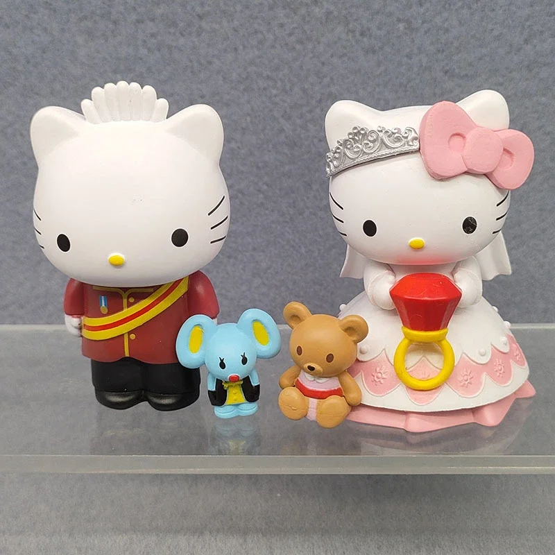 Sanrio Hello Kitty 40th ANNIVERSARY การ์ตูนรูปเด็กน่ารักรูปของเล่นเทศกาลวันเกิดคริสต์มาสของขวัญ