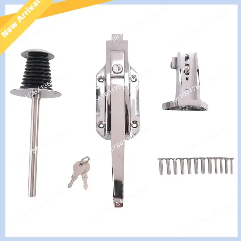 M01K Walk In Freezer Door Latches Walk In Cooler Door Handle Latches Freezer Kit Heavy Duty With Key And Solid Metal Push Rod Du