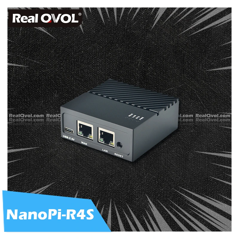 

RealQvol Friendlyelec Nanopi R4s 4GB Dual Gbps Ethernet Gateways Support Openwrt System Linux Rockchip RK3399 Face Recognition