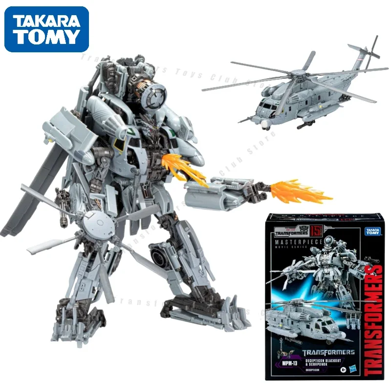 

В наличии Takara Tomy Original Transformers Masterpiece Movie Series MPM-13 Blackout Action Figure Коллекция игрушек в подарок