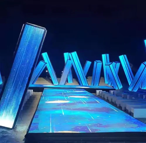 Portable Panel Tiles 3D Led Screen P2.9 3d Led Dance Dj Disco Floor Dance Floor Led Screen