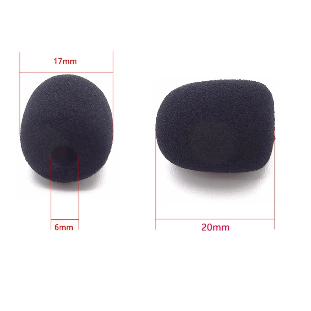 10PCS Microphone Windscreen Sponge Cover Headset Mic Microphone Foam Cover Protective Cap Windscreen Replacement