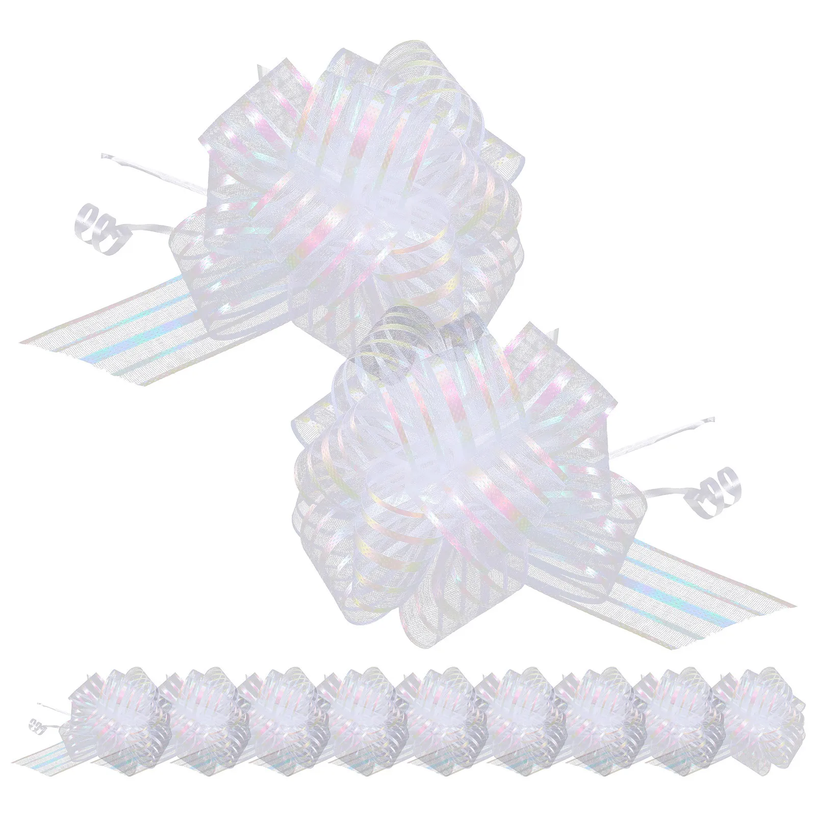 

20Pcs Gift Decoration Bows Classic Color Exquisite Handmade Pull Bow for Present Wrapping DIY Crafts Gift Bows