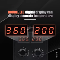 A53Q-8586D Soldering Station LCD Dual Digital Display Electric Soldering 2 In1 750W Hot Air Welding Rework Station EU Plug