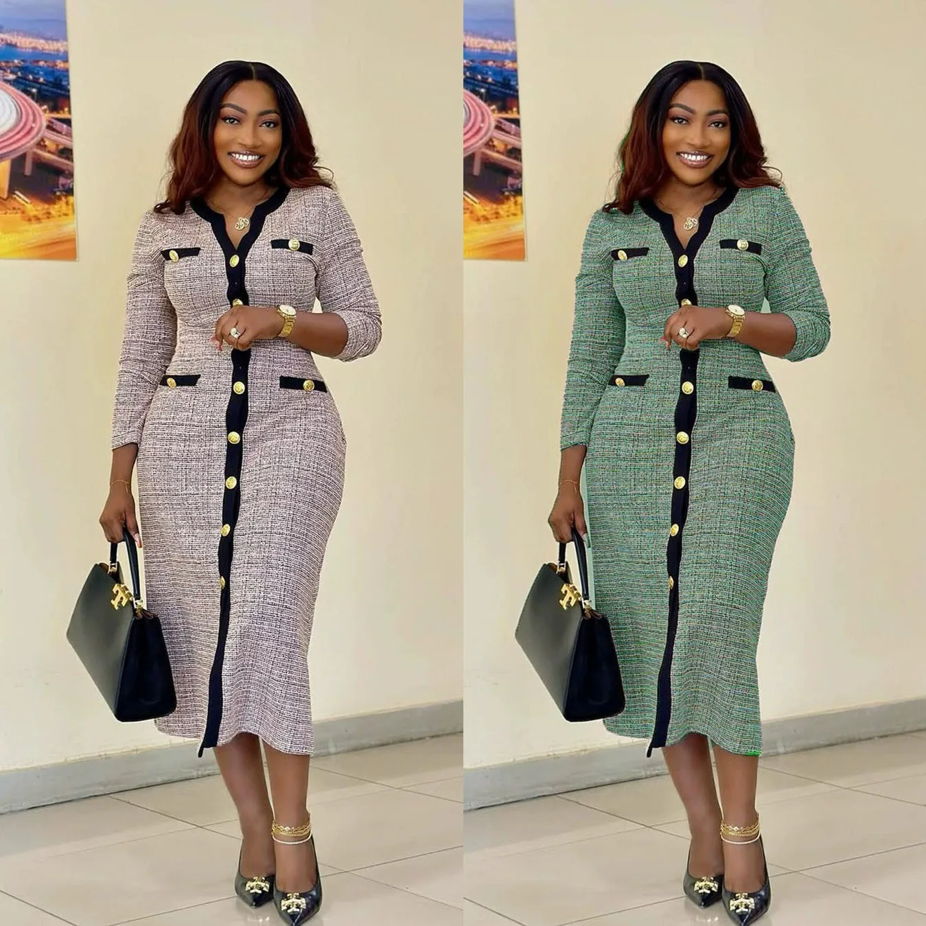 

S10983 Элегантное модное вязаное маленькое ароматное платье для похудения Femmes 2021, летнее платье, халат, Vestido, женское вечернее элегантное платье