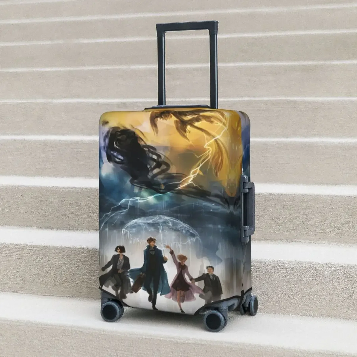 Manga Film Suitcase Cover Animal Travel Holiday Fun Luggage Supplies Protector