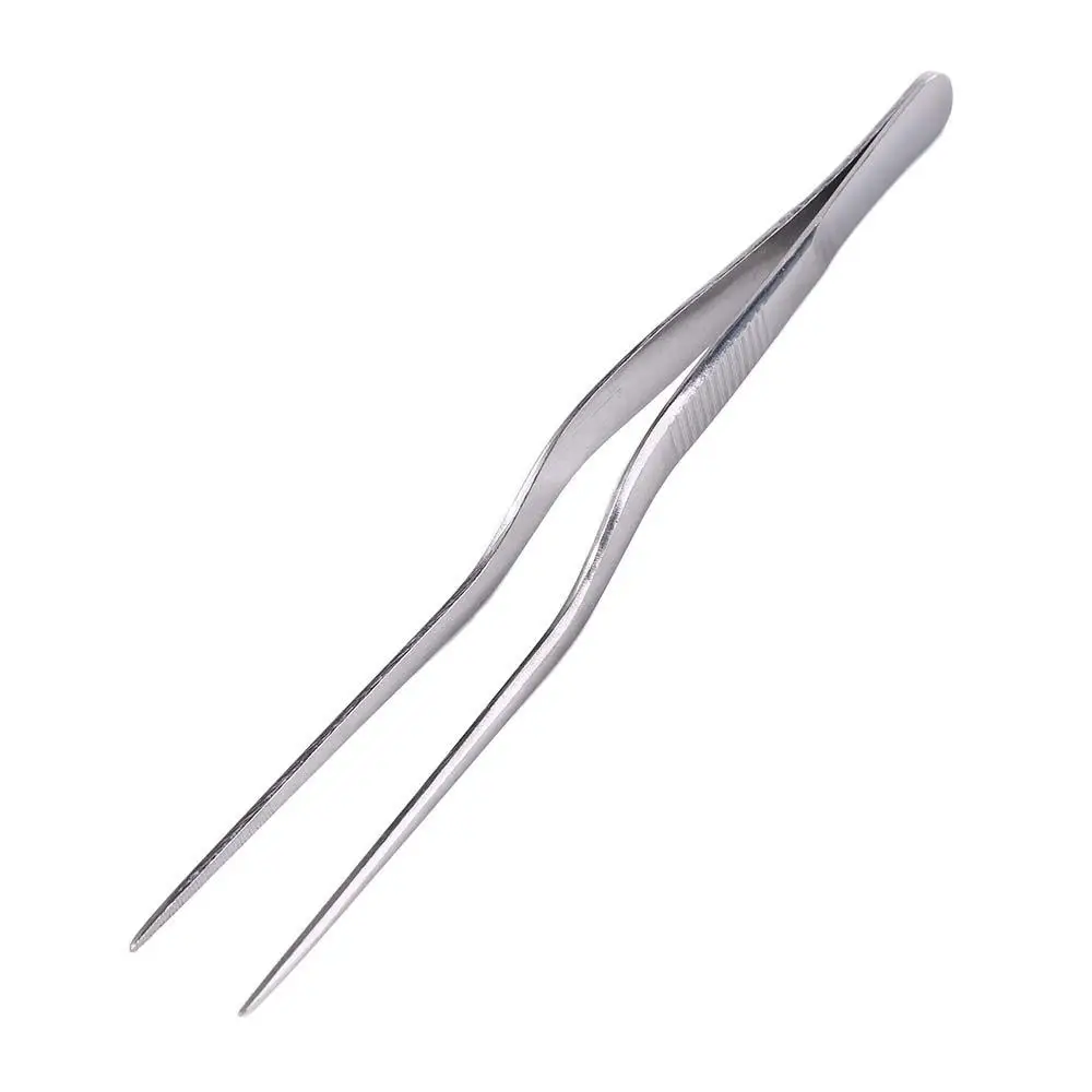 Silver Professional Stainless Steel Ear  Wax Removal Oral Cleaner Ear Care Tools Ear Cleaning Clip Nail Clip Ear Tweezer