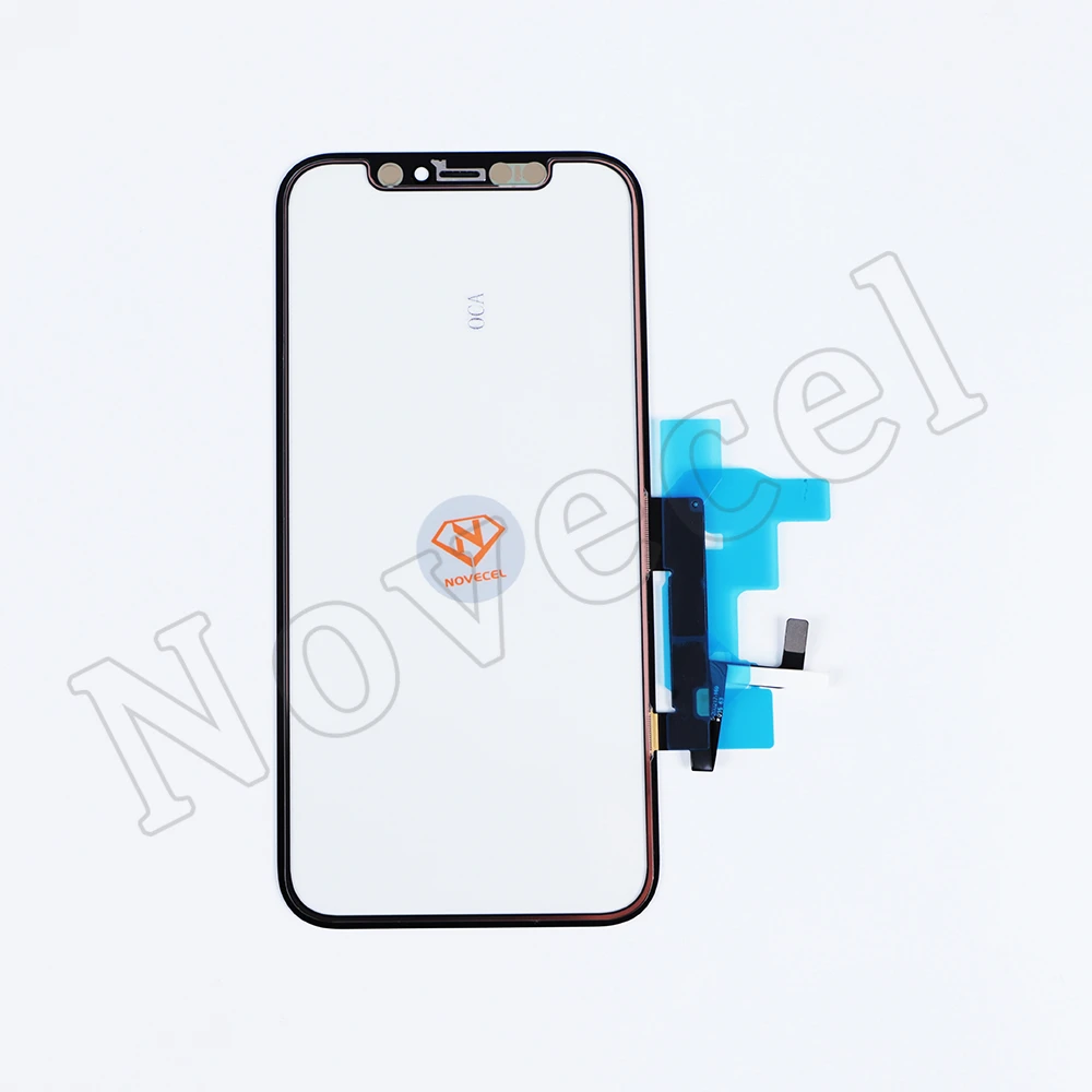 Novecel 5pcs Touch Screen Glass Digitizer Sensor Flex+OCA Film for iPhone 15 X XR XS Max 11 12 13 14 Pro Max Repair Replacement