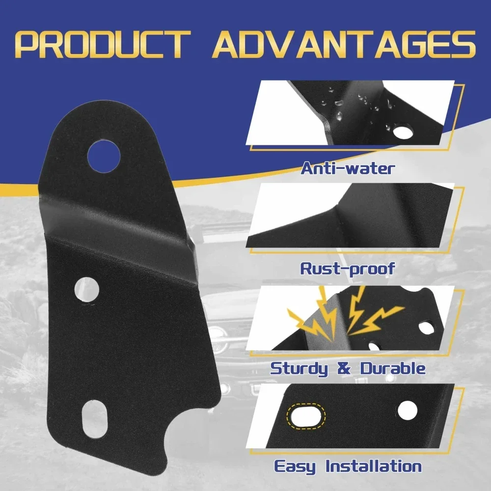 

Монтажные кронштейны для фонаря A-Pillar для Ford Bronco 2021-2023, нижняя петля для лобового стекла, светодиодные рабочие держатели для фонарей