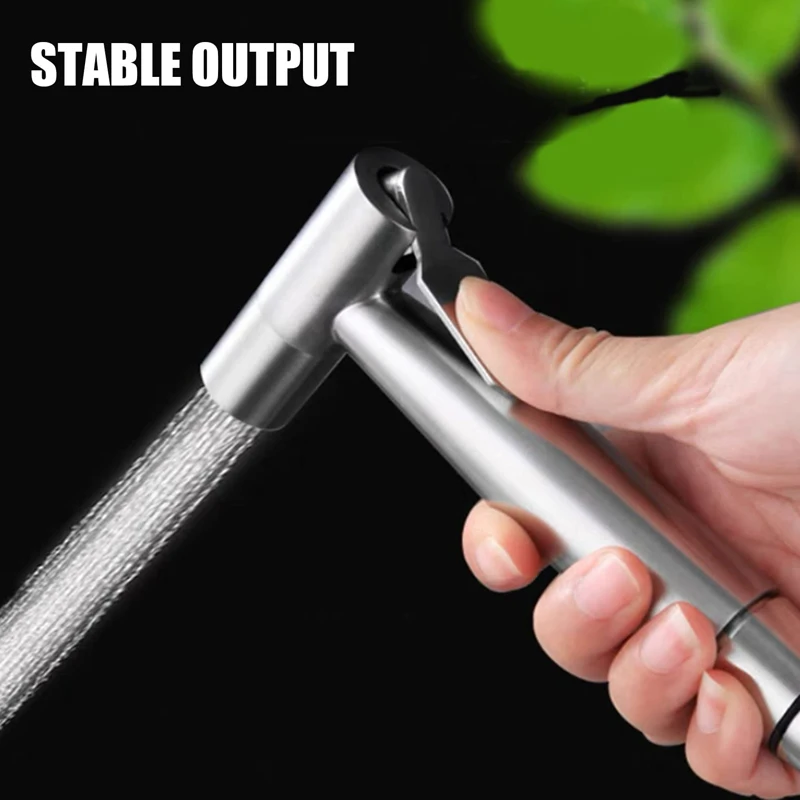 

SUS304 stainless steel spray gun bidet hand shower toilet toilet spray gun pet shower-C6 portable in for bid taps