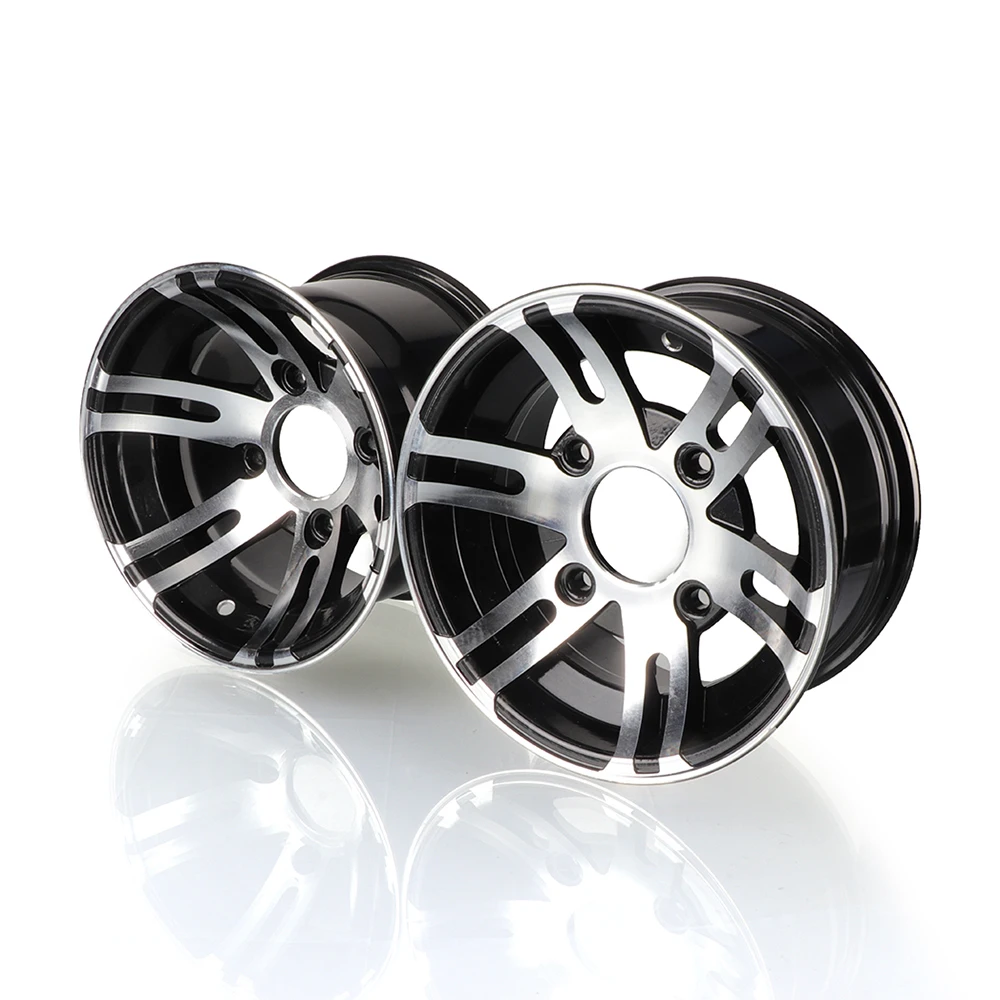 4 Pcs 12 inch Aluminum Alloy Wheel Hub Rim 110mm*4 Stud For 150 200 250cc Electric 4-Wheel ATV Go Kart UTV Quad Buggy Golf Cart