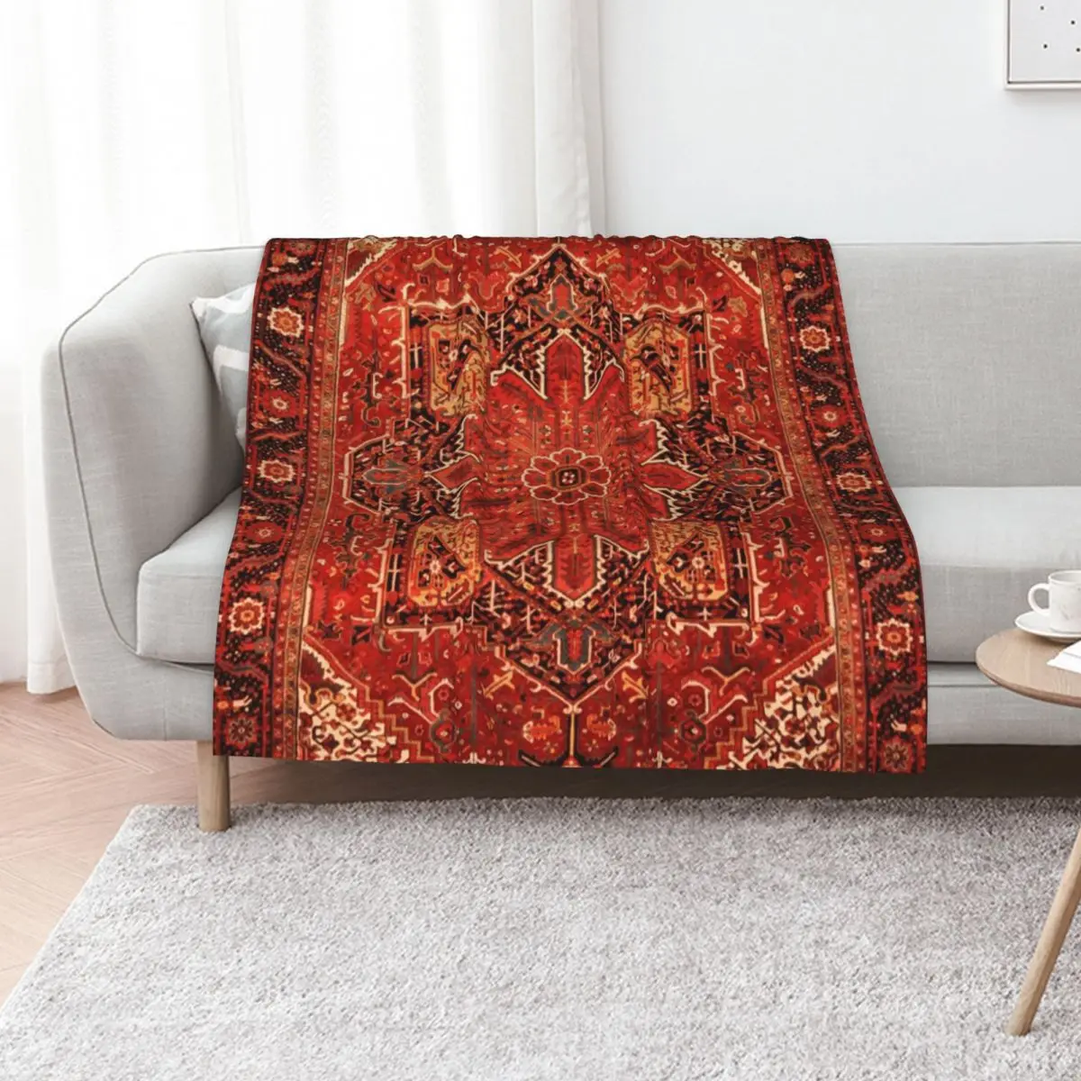 

Antique Persian Rug Red Black Carpet Pattern Throw Blanket Summer Beddings Sofas Furry Sleeping Bag Blankets