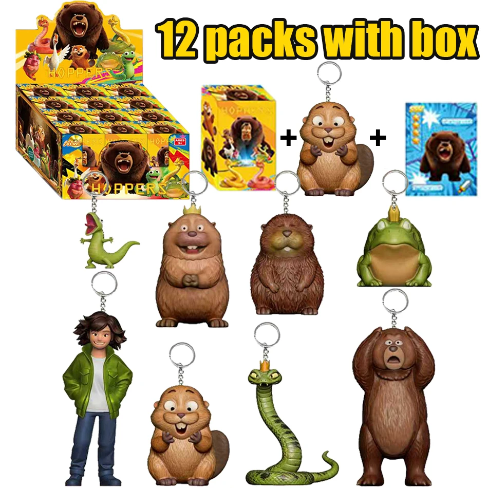 New 1.5-4.5 inch Beaver Transformation Plan Series Keychain Blind Box Doll Children's Gift Birthday Gifts
