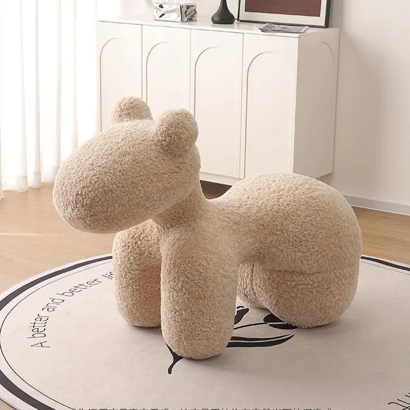 Pony chair personality design sense, living room designer single chair animal seat sofa master design sofa chair light luxury