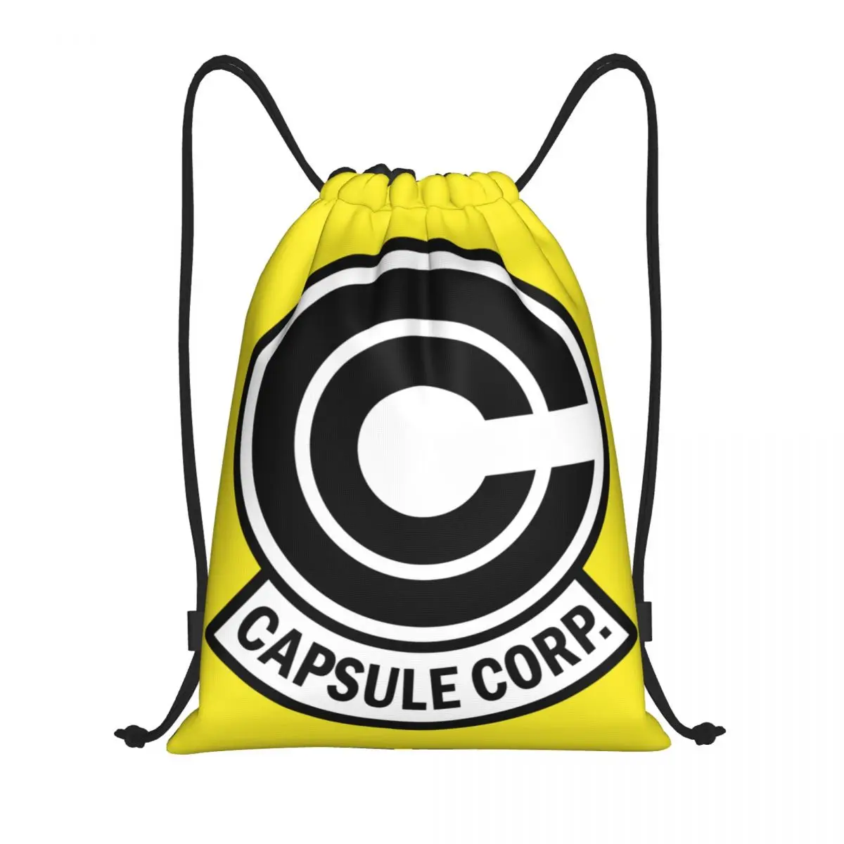 Anime Capsule Corp Drawstring Mochila, Sport Gym Sackpack, saco de treino portátil, homens e mulheres