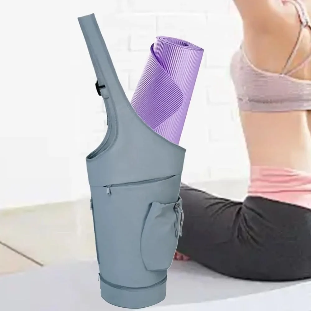 New Large Capacity Yoga Mat Holder Bag with Water Bottle Bag Waterproof Sports Mat Bag Women Fitness Fitness Bag