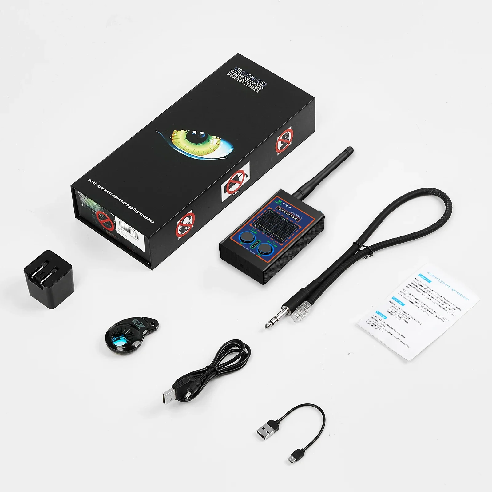 Security Protection Spy Gadgets Signal Detector Cameras Mini Camera Finder Listening Device Detection in Office ,Car, Meeting
