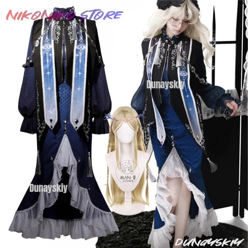 

‌ ‌ ‌ ‌ ‌ Cartethyia Wuthering Waves Лолита Готическая Ведьма Хэллоуин Косплей Костюм Аниме Наряд Вечеринка Карнавал Хэллоуин Косплей ‌