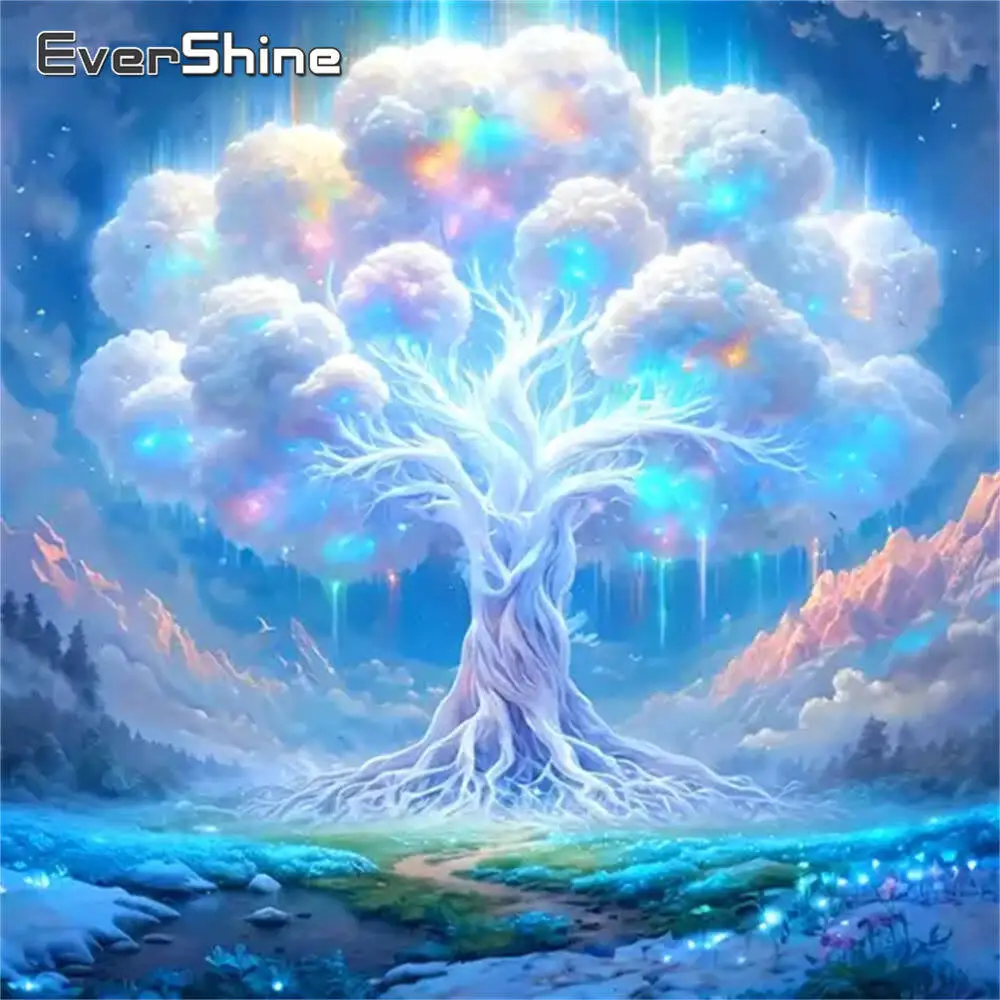 Evershine Diamant-Gemälde, Gänseblümchen, bunt, Acryl, Bastelbedarf, Diamant-Mosaik, DIY-Stickerei, Kindergeschenk