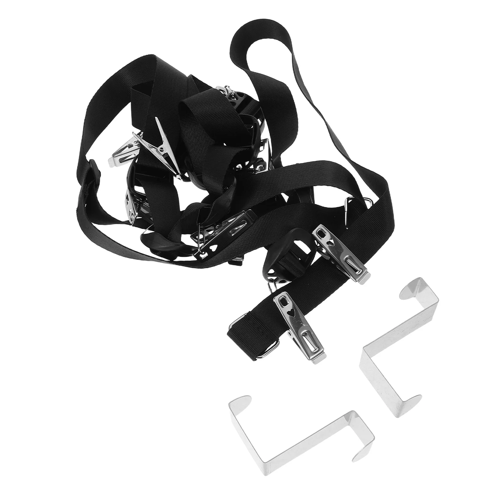 

Door Hat Rack with Strong Clip Hangers Multipurpose Pants Hanger Clips Set for Closet Organization Over The Door Storage